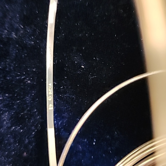 B0640 Silpada 925 Sterling Silver 21 Bangle Salute Bracelet - Picture 8 of 9